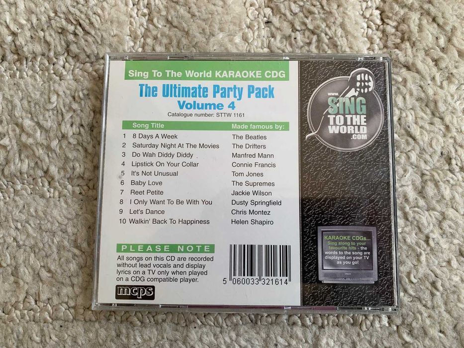 Karaoke Hits The Ultimate Party Pack Volume 4 CD 2002 The Beatles