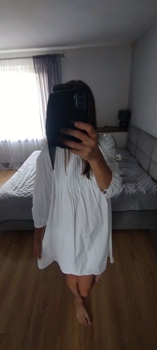 Biała sukienka baby doll mohito r xs