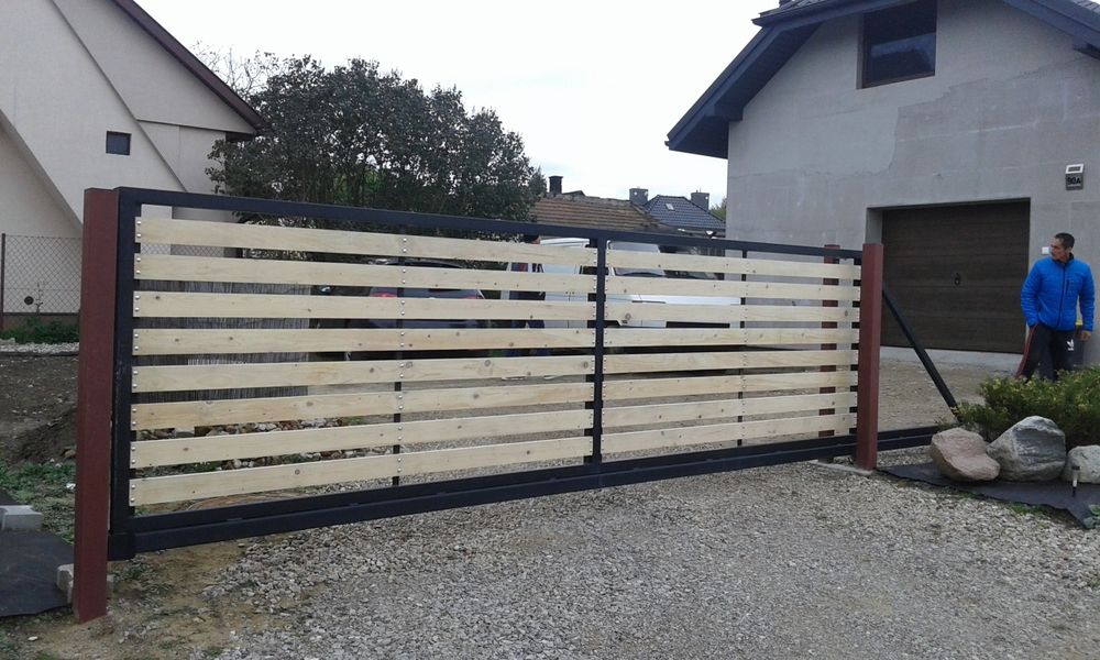 Brama przesuwna ocynk +RAL