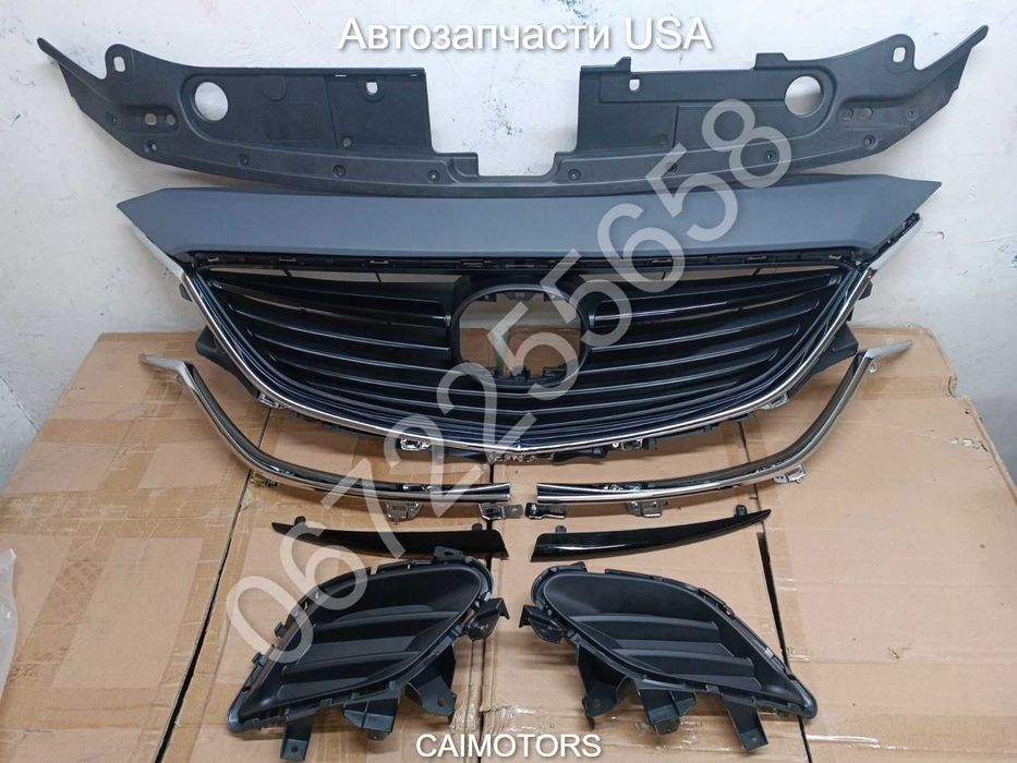 Решетка радиатора накладка заглушка хром молдинг Mazda 6 3 CX5 CX9 CX3