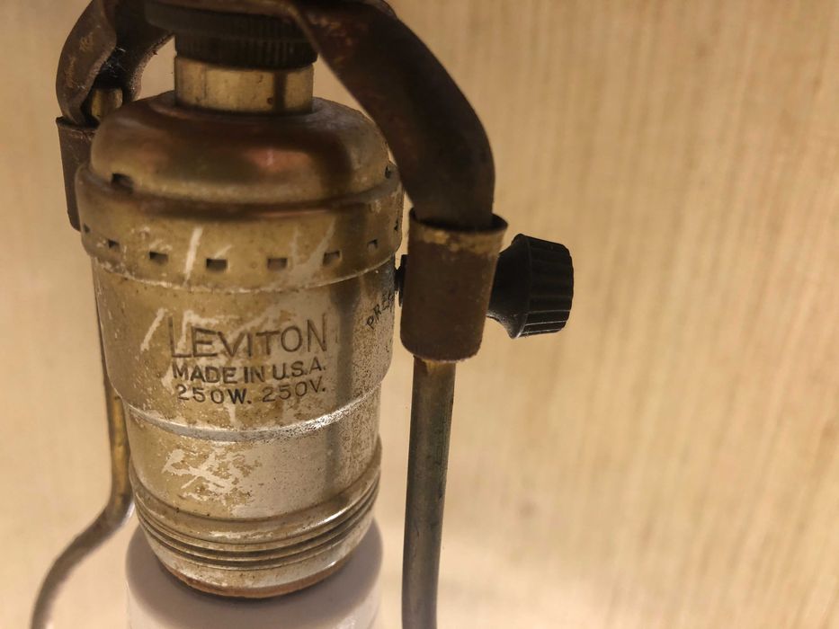 lampa Leviton made in u.s.a. 100 letnia antyk
