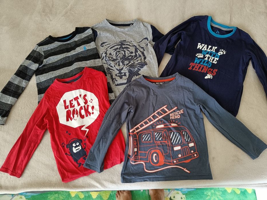 Zestaw bluzek koszulek z długim rękawem