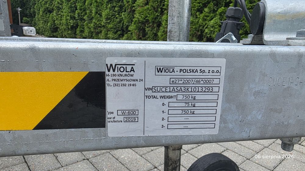 Przyczepka lekka Wiola kujawiak
