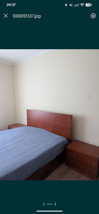 Cama em madeira com arrumação