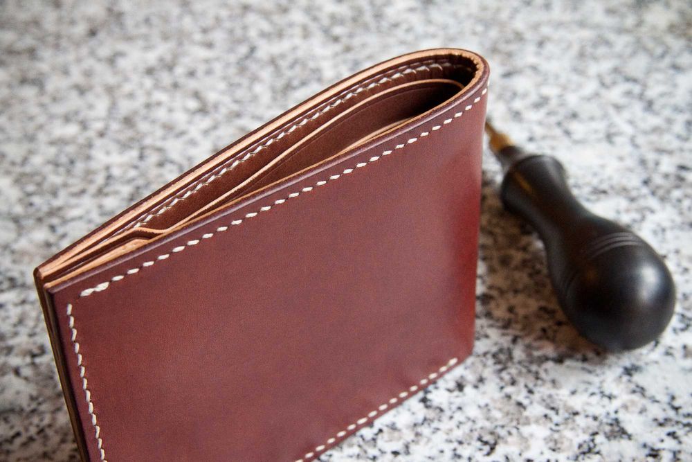 Klasyczny, piękny portfel wykonany ręcznie | handmade
