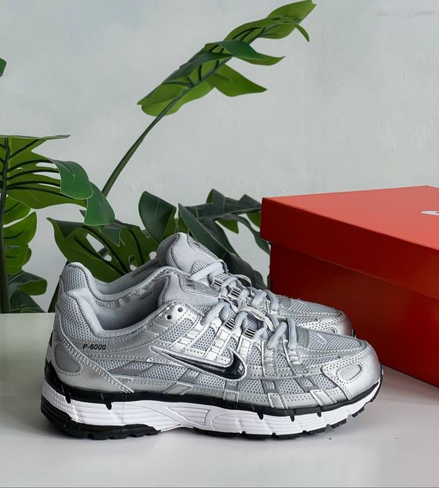 ТОП ‼️ Кросівки Nike P-6000 Silver Black
