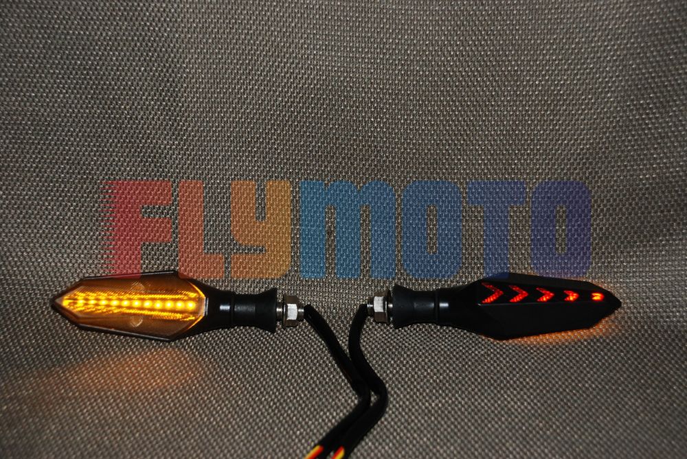 LED Поворотники на мотоцикл, бігаючі, бегущие, мото указатели поворота