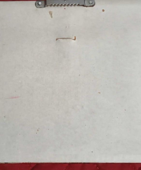 Pequeno quadro com gravura em cortiça