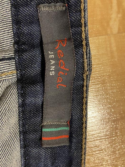 Redial jeans biodrówki S pas 76-80 cm niebieskie dżinsy jeansy dziury