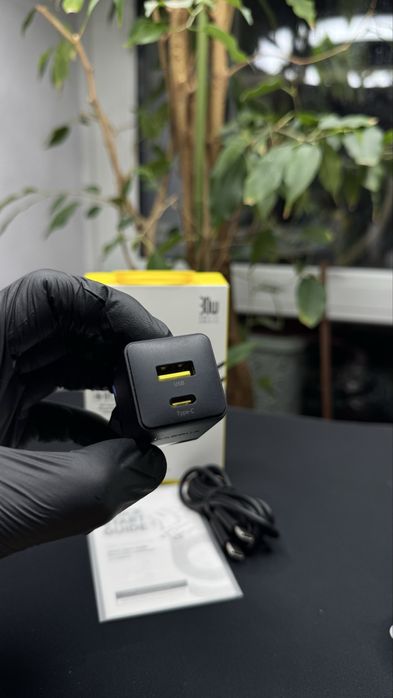 Мережевий зарядний пристрій Baseus Palm Fast Charger Type-C+USB 30W