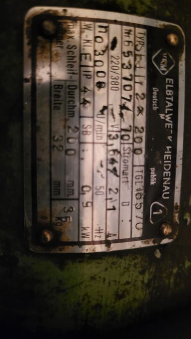 Szlifierka stołowa 0.9 kw 35kg