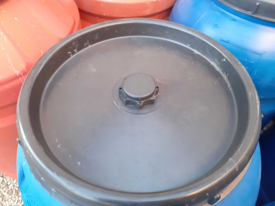 Beczka plastikowa 220- 250l Spożywka zawor czerpalny