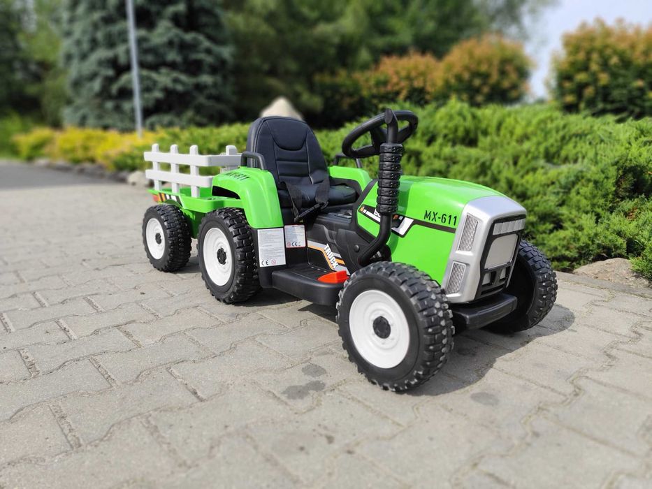 Traktor na Akumulator z Przyczepką - 2 Silniki - Pilot - NOWE