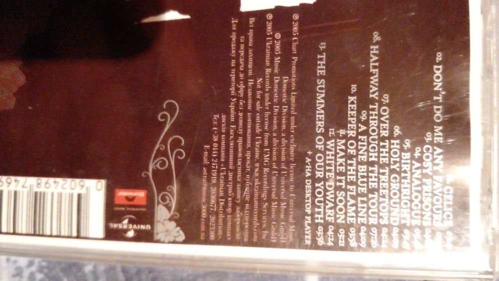 A-ha apocalyptica radiohead tool cd