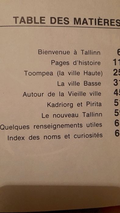 Путеводитель " Таллин" на фрацузском языке. Francaise