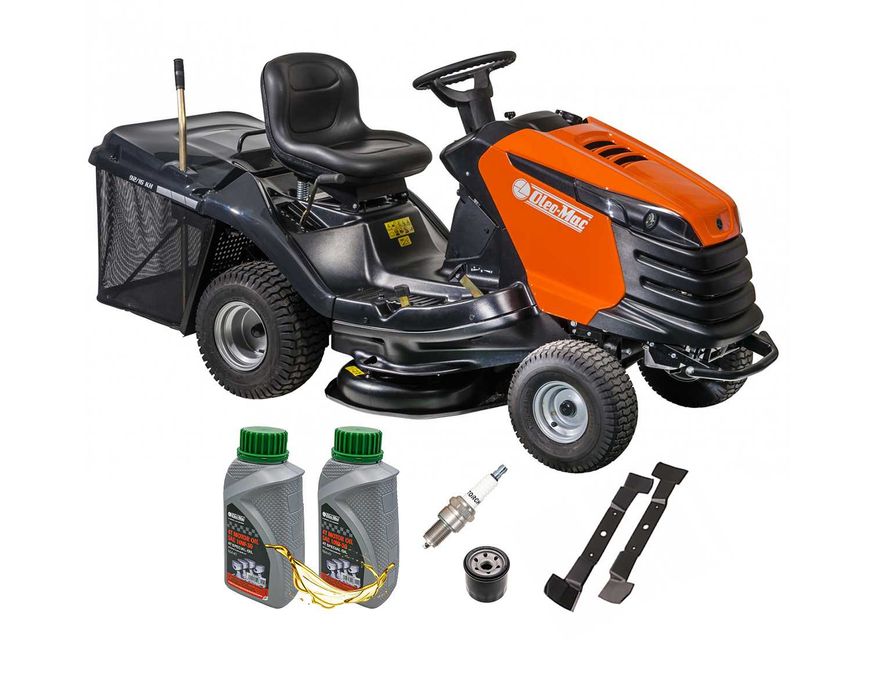 Kosiarka TRAKTOREK OGRODOWY Oleo-Mac OM 92cm/16km | KOSZ 300L | GRATIS