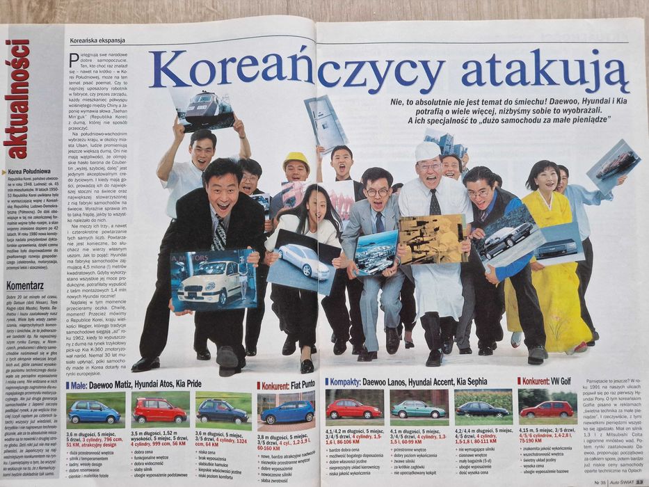 Auto Świat 25.08.1999 Nr 35 231 gazeta motoryzacyjna archiwalny numer