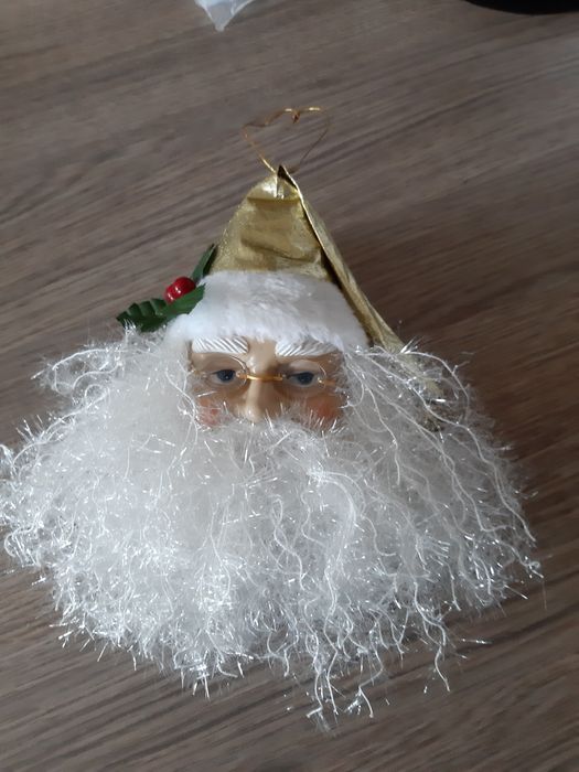 Mikołaj twarz kolekcja home homla okulary broda święta bombka  nitki