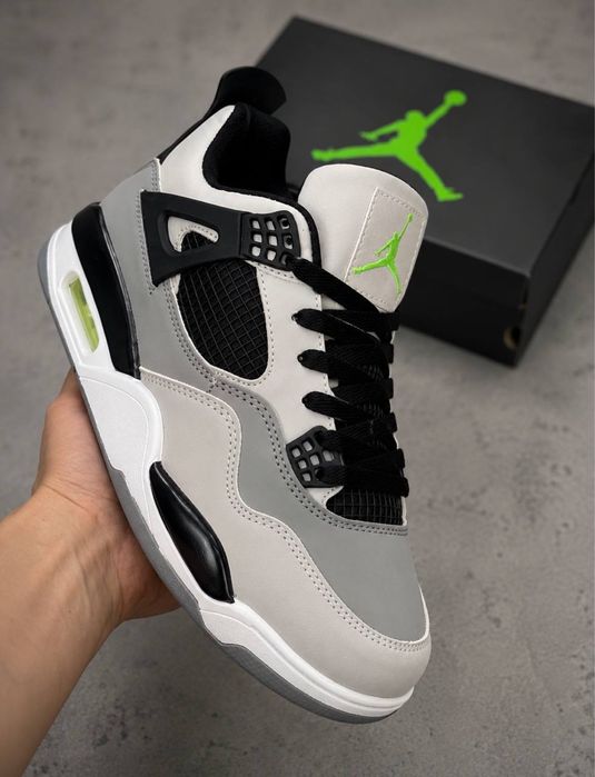 Кожаные мужские кросовки Натуральная кожа кросивки джордан аура Jordan aura 4 retro подростковые красивки жордан Красавки осень зима Качественные