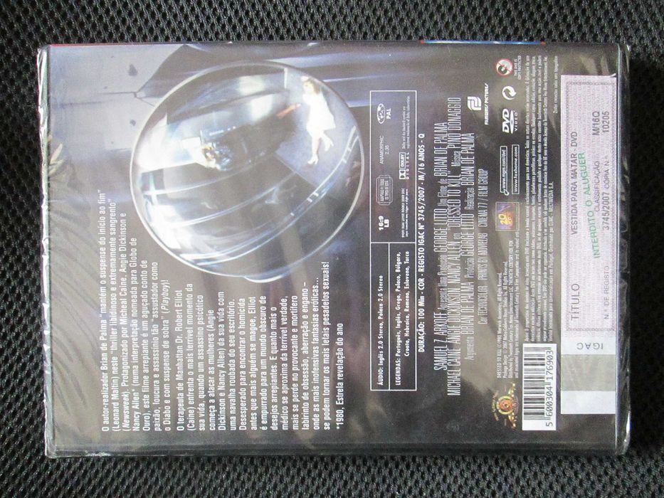 Vestida para Matar, Brian de Palma, com Michael Caine, Angie Dickinson