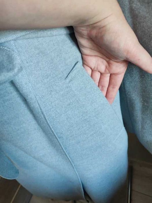 Szary płaszcz, kimonowy, szlafrokowy