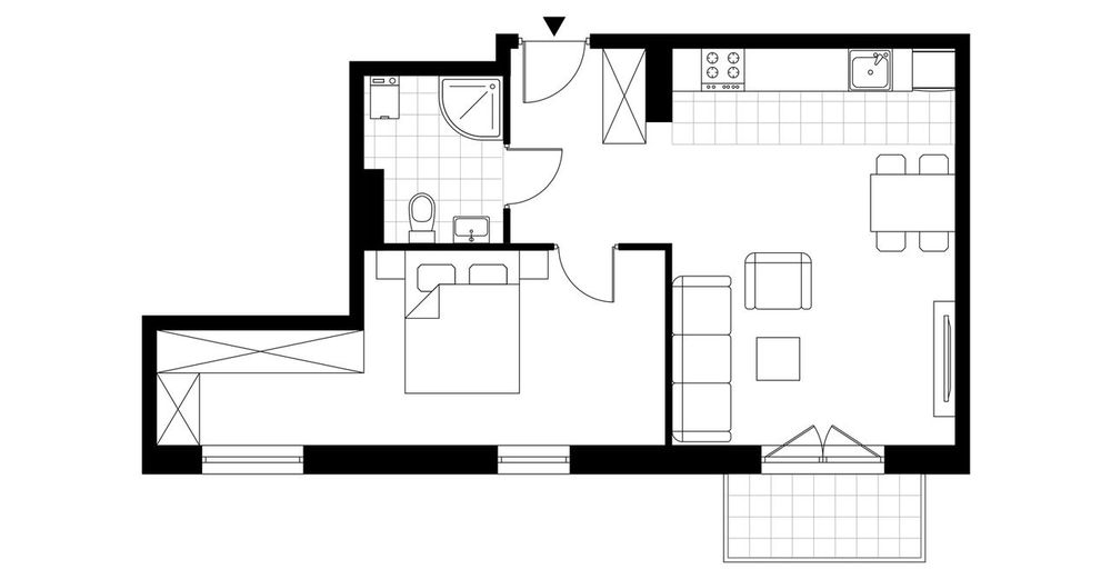 2-pokojowe mieszkanie 47m2 + balkon