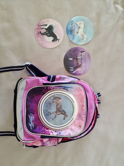 Plecak TOPGAL z obrazkami koni