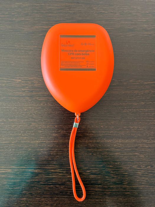 Caixa com Máscara de Reanimação SBV (Pocket Mask) GreetMed - nova