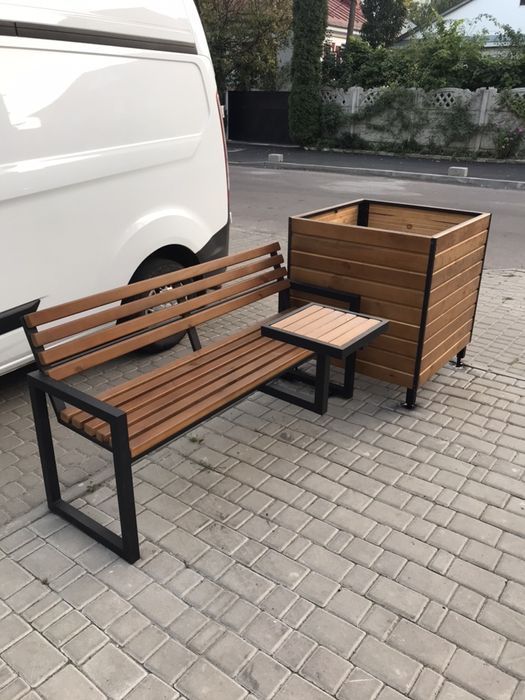 Лавки лавка лавочка смітник урна Лофт кафе меблі