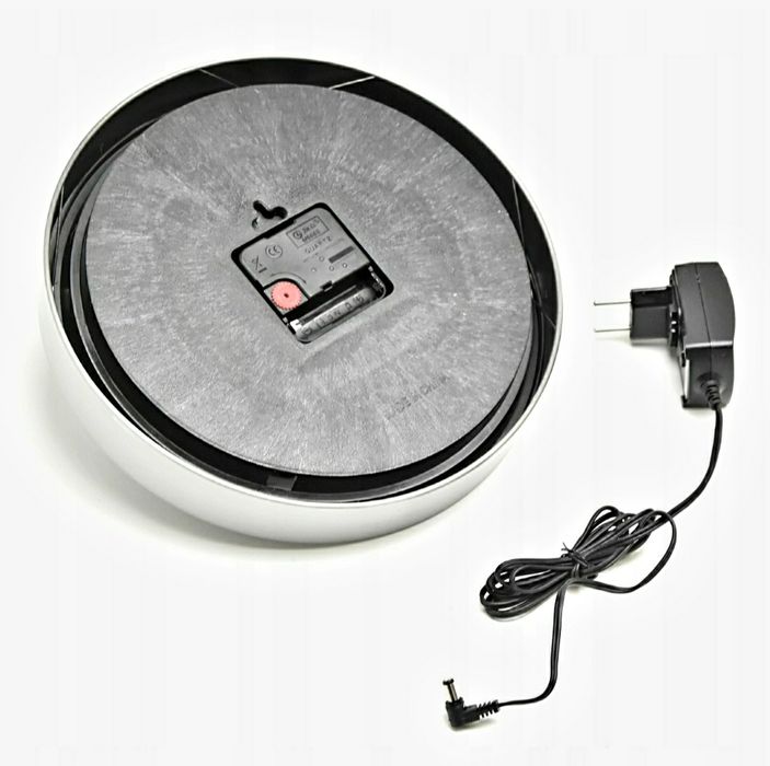 Zegar Ścienny LED Podświetlany Aluminium Wiszący