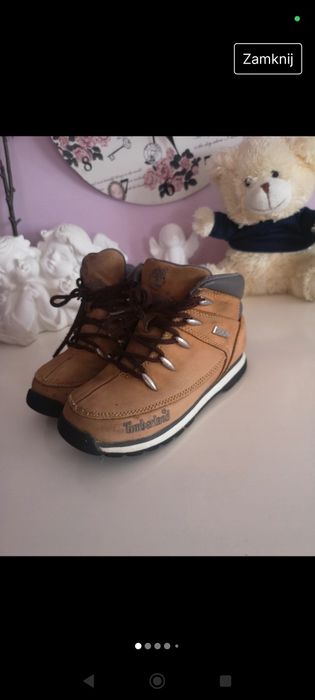 Buty Timberland trzewiki trekkingowe chłopięce zimowe ciepłe r.28 r.29