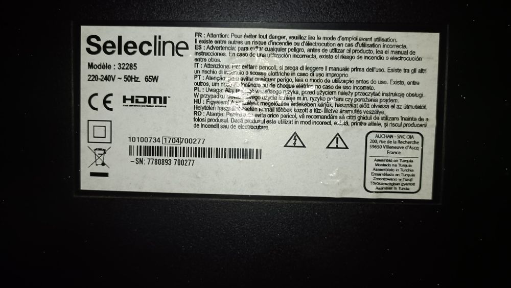 V SelecLine 32" + Chromecast — prontos a usar64740895896451121