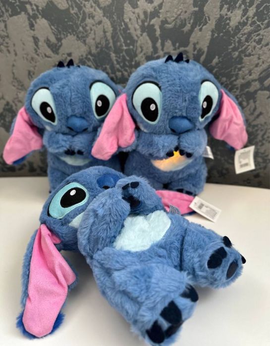 Дихаюча іграшка ведмедик Стіч подарунок дитині нічник дівчині Стич