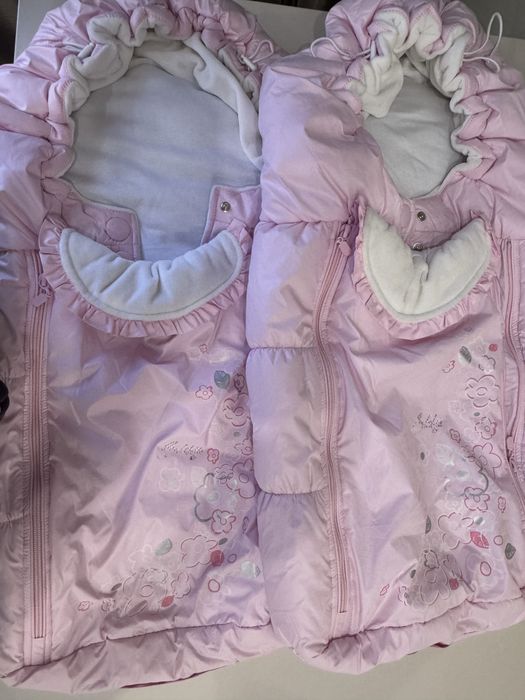 Конверт для виписки двійнят, близнят, дівчинки