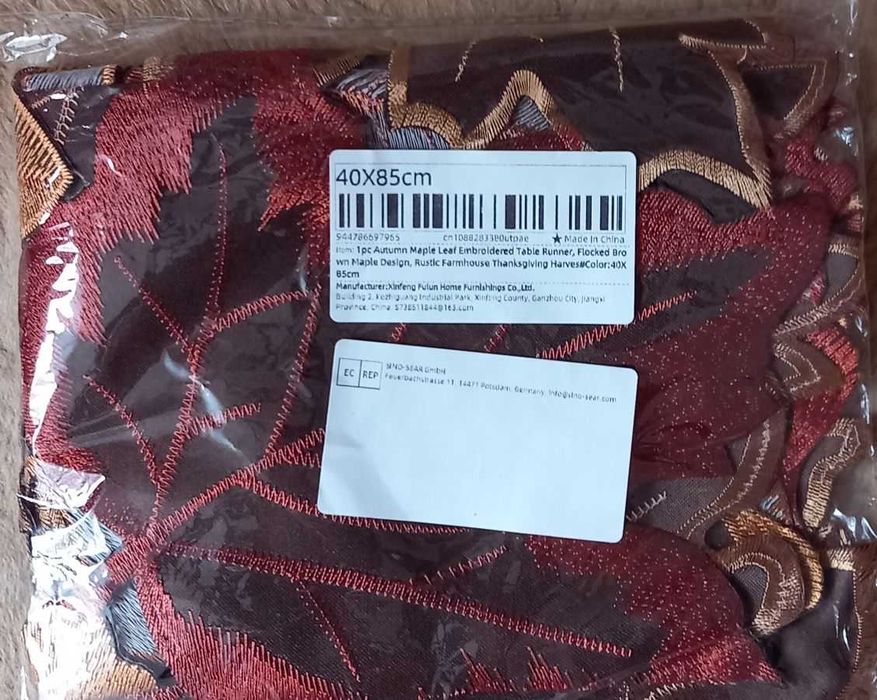 Mały bieżnik liście 40 cm x 85 cm