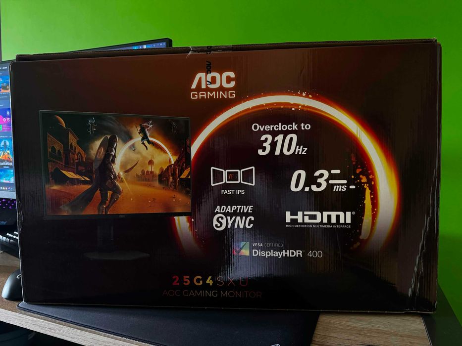 Monitor AOC 25G4SXU, 24,5 Cali, 310hz OC, FAST IPS
