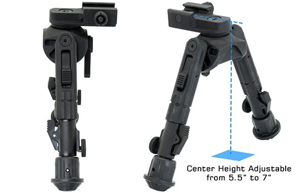 Сошки Leapers UTG Recon 360 ° с качалкой,для оружия, для зброї AR15/АК