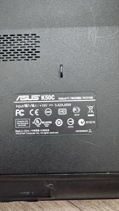 Ноутбук ASUS K50C