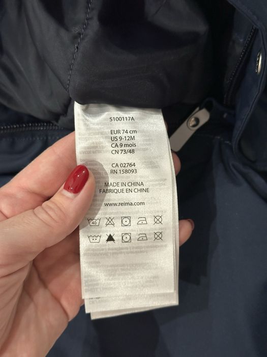 Зимовий комбінезон для немовлят reima gotland 74 та 80 розмір