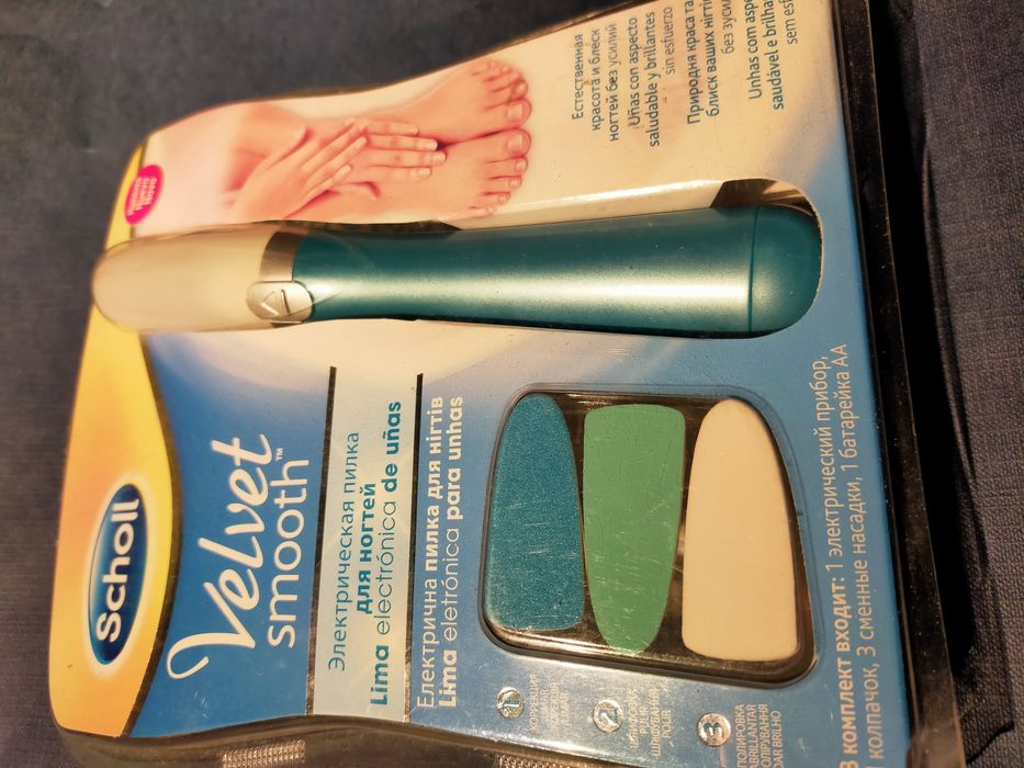Lima electrónica scholl p/unhas/ pés, NOVAS