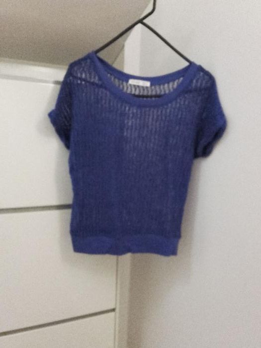 Camisola malha azul