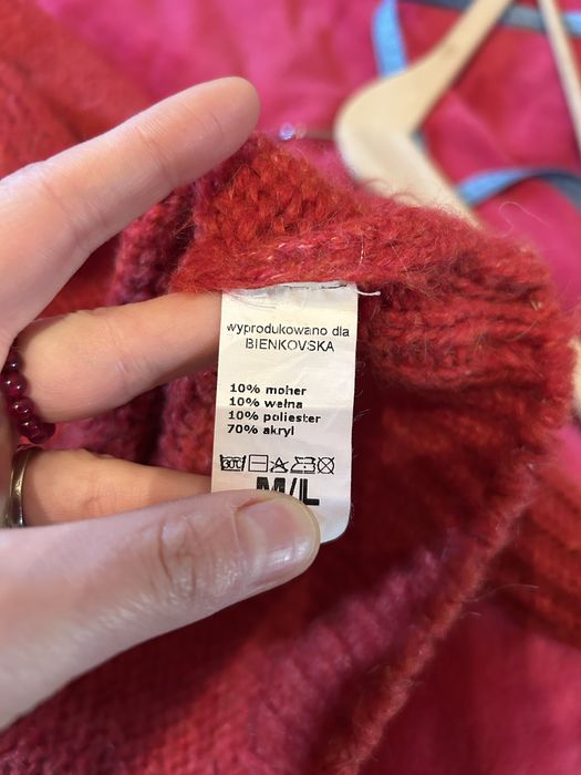 Sweter Bienkovska M- piękny kolor!
