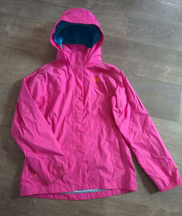 Яскрава рожева вітровка дощовик the north face підліткова на 14-16років (підійде на жіночий xs-s)