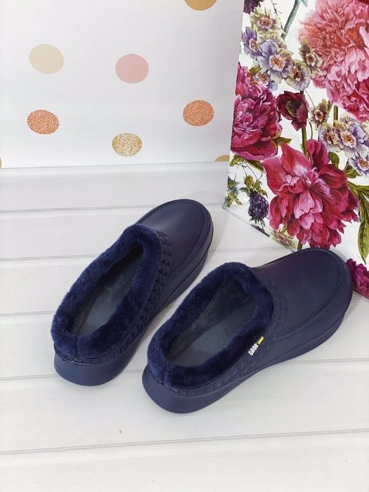 Тапочки-галоши женские, утепленные флисом