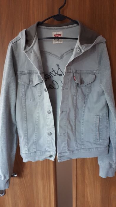 Kurtka jeansowa z kaptuem męska levis