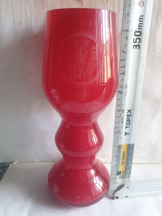 Wazon puchar Aniołek unikat wys.33 cm Huta Sudety Stefan Sadowski Uni