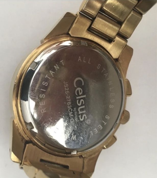 Relógio Celsius Chrono Dourado – Elegante e em Bom Estado Geral