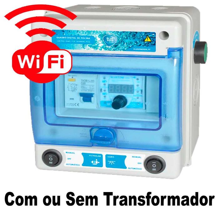 Quadro de Piscina C/Wifi  Com ou Sem Transformador 100W