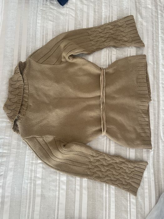 Casaco malha grossa camel Morgan