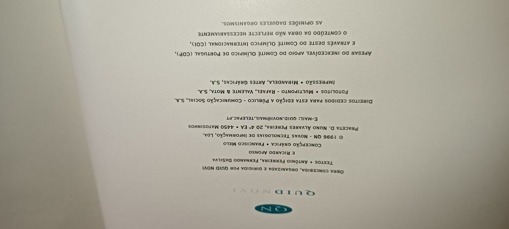 Livro Um Século de Glória (Jogos Olímpicos)